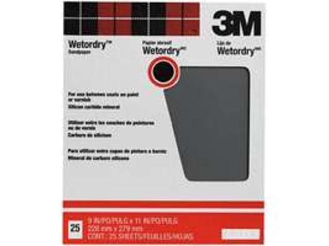 Photos - Other Power Tools 3M 88600 9X11 180A Wet/Dry Sandpaper Between Coats for Metal Pack of 25 
