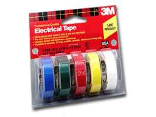 New Scotch #35 Multi-Colored Electrical Tape 5 Pack