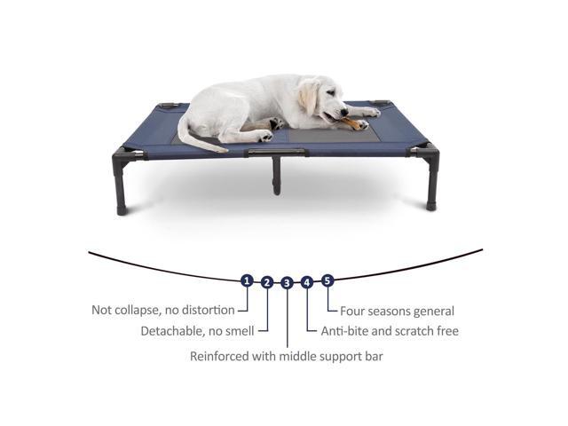 PawHut 36' x 30' Elevated Dog Bed / Pet Cot - Blue