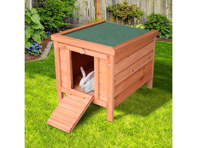PawHut Small Wooden Bunny Rabbit / Guinea Pig House