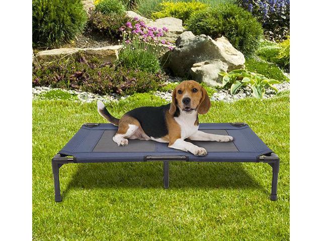 PawHut 36' x 30' Elevated Dog Bed / Pet Cot - Blue