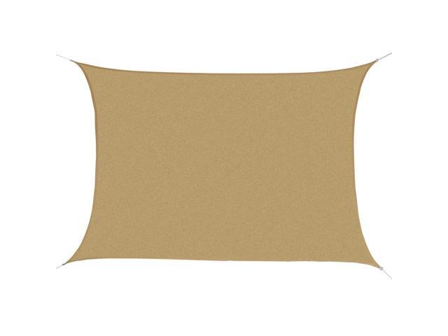 Outsunny Rectangle Outdoor Patio Sun Sail Shade Canopy, 20 x 13-Feet, Sand