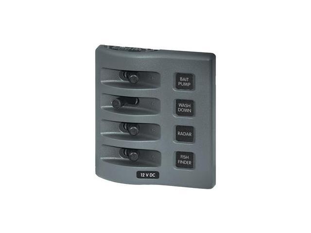 Blue Sea 4305 WeatherDeckÂ® 12V DC Waterproof Switch Panel - 4 Posistion
