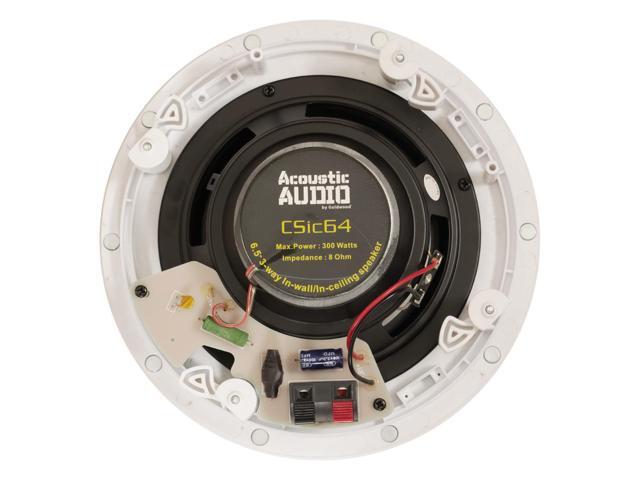 Acoustic Audio CSic64 Frameless In Ceiling 6.5 Speaker 3 Pair Pack 3 Way Home Theater Speakers - image 5