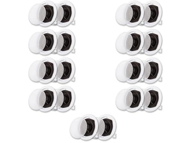 Acoustic Audio R191 In Ceiling / In Wall Speaker 9 Pair Pack 2 Way Home Theater Flush Mount