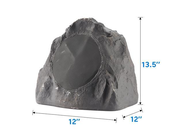 Theater Solutions 6R8SG Outdoor Slate 8 Rock 6 Speaker Set for Deck Pool Spa Yard Garden - image 6