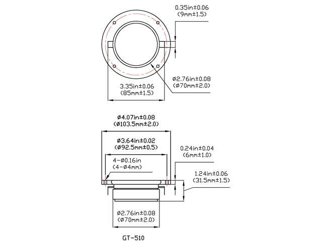 40 Goldwood Sound GT-510 Silk Dome Tweeters 100 Watt each 8ohm Replacement Tweeters - image 2