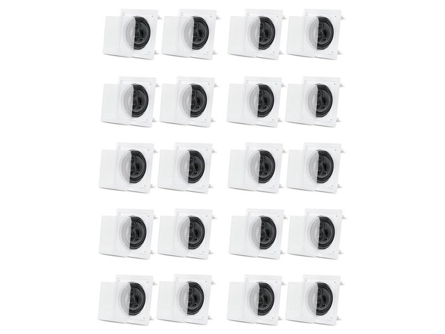 Acoustic Audio CS-I63S Flush Mount In Ceiling Speakers with 6.5' Woofers 10 Pair
