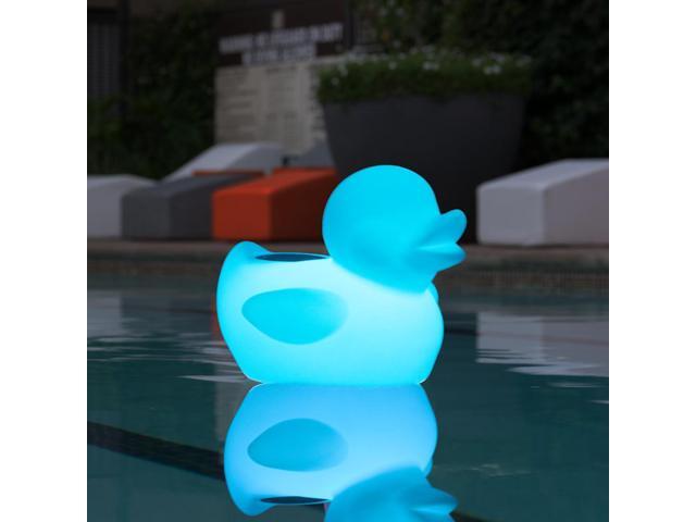 Acoustic Audio Rechargeable Bluetooth Floating Duck Pool Speaker IP66 Rated with Multi-Colored LED Light - image 2