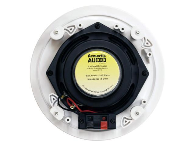 Acoustic Audio R192 Frameless In Ceiling / In Wall Speaker 3 Pair Pack 2 Way Home Theater Surround Speakers - image 6