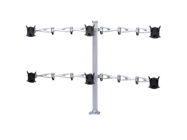 Cotytech Hexa Monitor Desk Mount - Triple Arms With Grommet Base