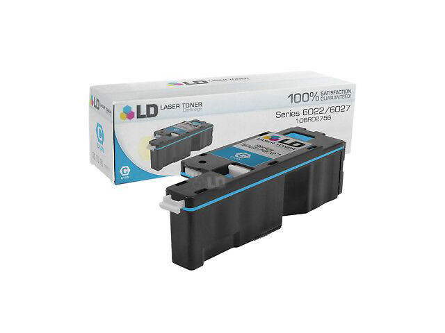 LD Compatible Xerox 106R02756 Cyan Laser Toner Cartridge for use in Xerox 6022 & 6027