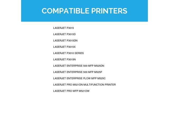LD Products Compatible Replacements for HP 55A 55X CE255A CE255X Toner Cartridge for Laserjet P3015 P3015dn P3015x HP Laserjet Pro 500 MFP M521dn...