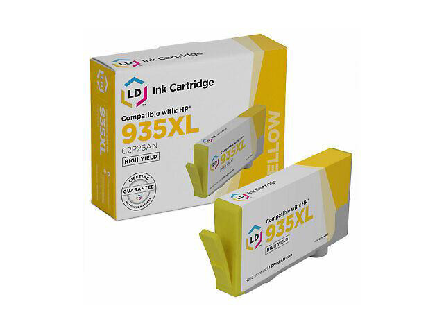 LD Compatible Replacement for HP C2P26AN / 935XL / 935 XL Yellow Ink Cartridge for use in HP OfficeJet 6812, 6815, and OfficeJet Pro 6230, 6830,...