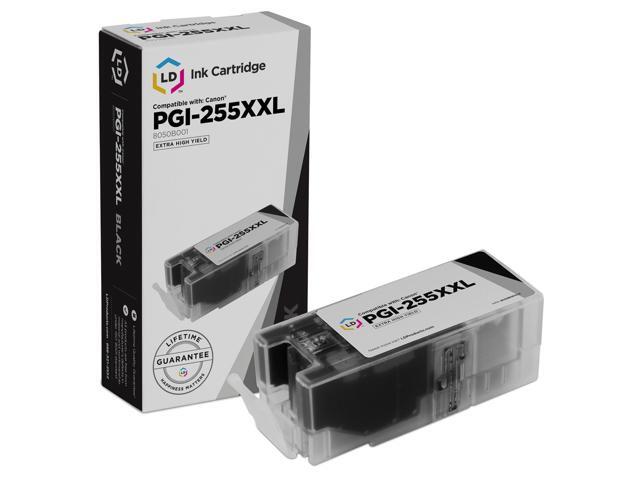 LD Compatible Replacement for Canon 8050B001 PGI-255XXL / PGI-255 Extra HY Black Inkjet Cartridge for use in Canon PIXMA iX6820, MX722, and...