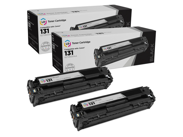 LD Products Remanufactured Toner Cartridge Replacement for Canon 131 6272B001AA (Black, 2-Pack)