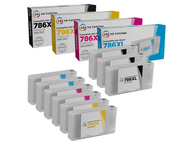 LD Products Ink Cartridge Replacement for Epson 786XL High Yield (3 Black, 2 Cyan, 2 Magenta, 2 Yellow, 9-Pack)