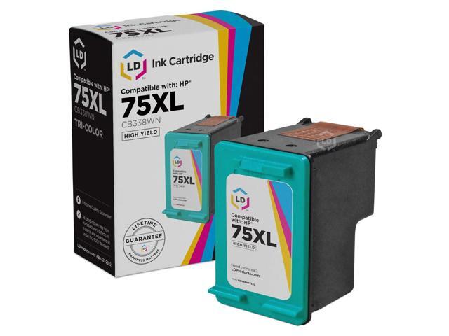 LD Products Remanufactured Ink Cartridge Replacement for HP 75XL CB338WN High Yield (Color)