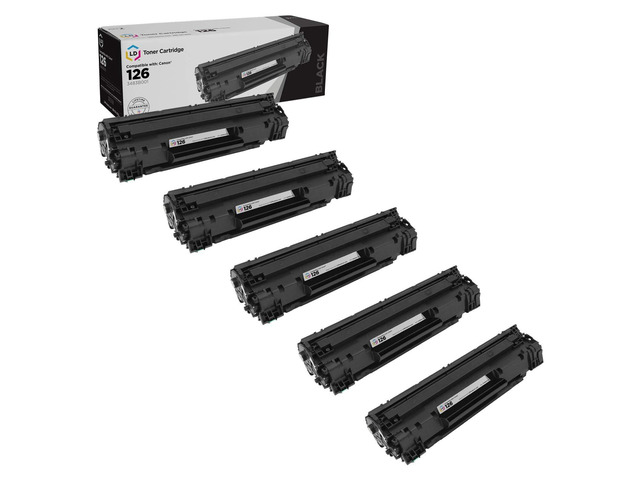 LD Products Compatible Toner Cartridge Replacement for Canon 126 CRG-126 CRG126 3483B001 (Black, 5-Pack) for use in ImageClass LBP6200d & LBP6230dw