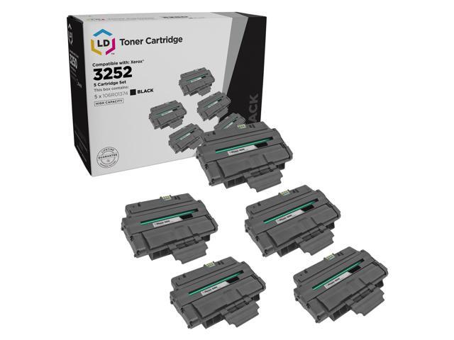 LD Products Compatible Toner Cartridge Replacement for Xerox Phaser 3250 106R1374 High Yield (Black, 5-Pack)