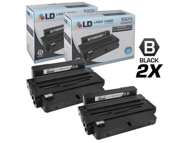 LD Products Compatible Toner Cartridge Replacement for Xerox Phaser 3320 106R02307 High Yield (Black, 2-Pack)