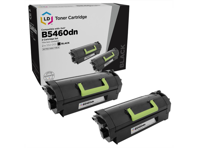 LD Products Toner Cartridge Compatible with Replacement for Dell B5460dn 332-0131 Extra High Yield (Black, 2-Multipack) Compatible with the...