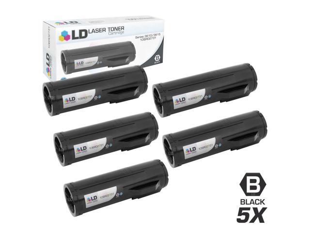LD Products Compatible Toner Cartridge Replacement for Xerox 106R02731 Extra High Yield (Black, 5-Pack)