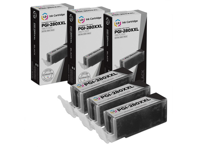 LD Products Compatible Ink Cartridge Replacement for Canon 280 PGI-280XXL 1967C001 Super High Yield 280 Ink Cartridges