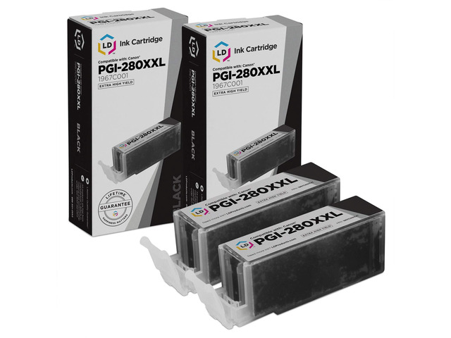 LD Products Compatible Ink Cartridge Replacement for Canon 280 PGI-280XXL 1967C001 Super High Yield 280 Ink Cartridges
