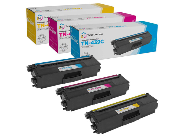 LD Products Compatible Toner Cartridge Replacement for Brother TN439 Ultra High Yield (Cyan, Magenta, Yellow, 3-Pack)