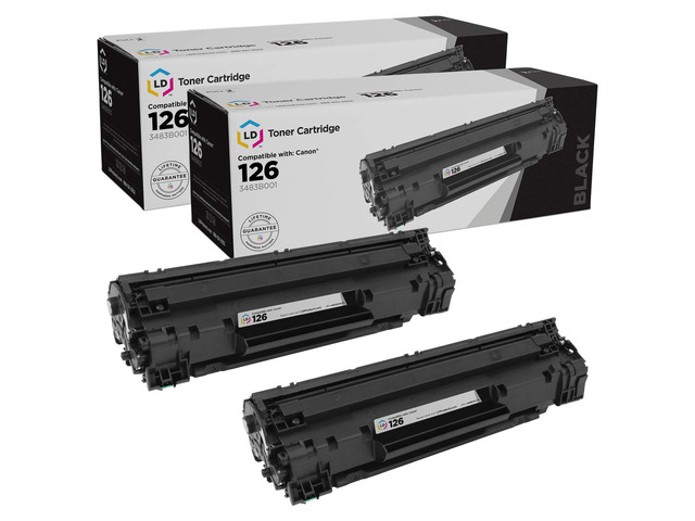 LD Products Compatible Toner Cartridge Replacement for Canon 126 CRG-126 CRG126 3483B001 (Black, 2-Pack) for use in ImageClass LBP6200d & LBP6230dw