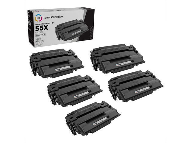 LD Products Compatible Replacements for HP 55X 55A CE255X CE255A Toner Cartridge