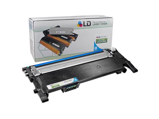 LD © Compatible Replacement for Samsung CLT-C406S Cyan Laser Toner Cartridge for use in Samsung CLP-365W, CLX-3305FW, Xpress C410W, and Xpress.