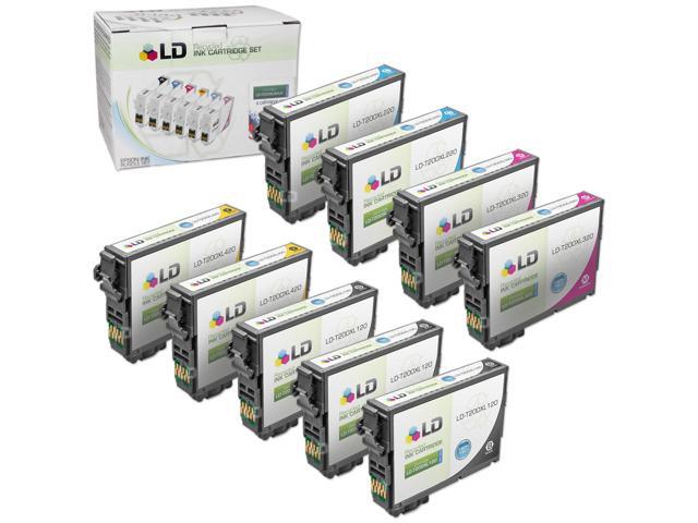 LD Epson Bulk Set of 9 HY T200XL / T200 Ink Cartridges - 3 Blk T200XL120 & 2: Cyan T200XL220, Magenta T200XL320 & Yellow T200XL420 for the...