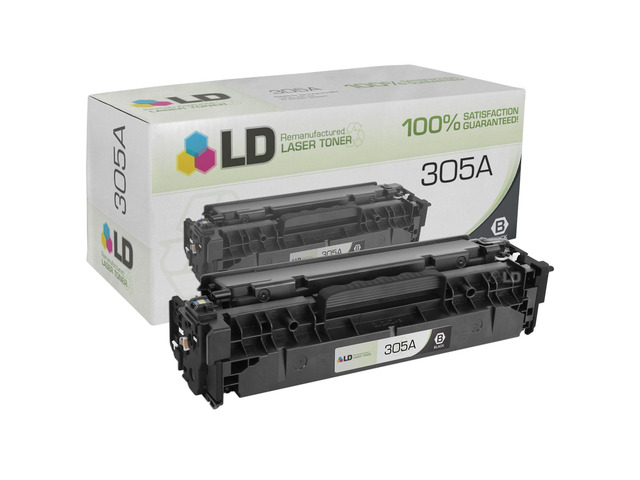 LD Remanufactured Replacement for Hewlett Packard CE410A (HP 305A) Black Toner Cartridge for HP LaserJet Pro 300 Color MFP M375nw, 400 Color...