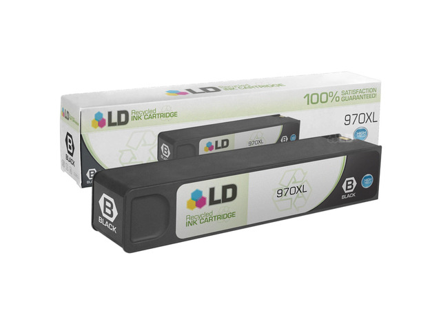LD Remanufactured Replacement for Hewlett Packard CN625AM (HP 970XL) High Yield Black Ink Cartridge for use in HP OfficeJet Pro X451dn, X451dw,...