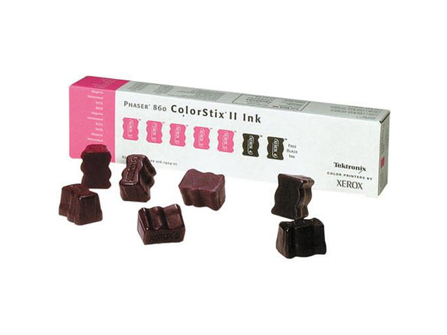 XEROX 016-1904-01 ColorStix II For Phaser 860 5 Magenta Plus 2 Free Black
