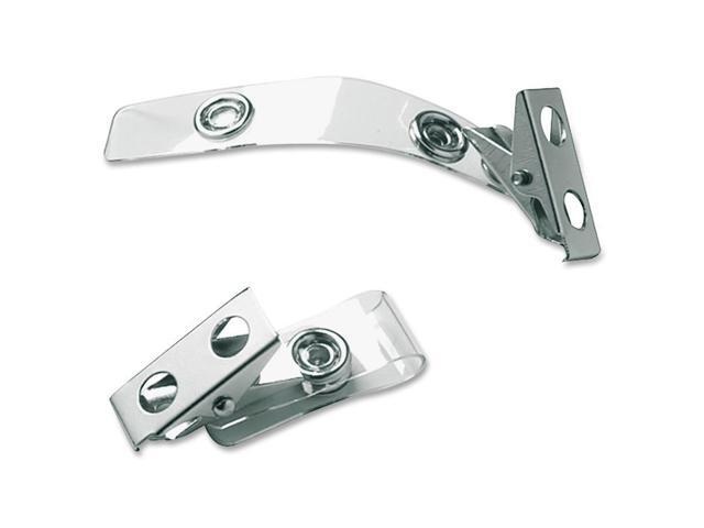 Baumgartens ID Strap Clips Prepunched Vinyl 25/PK Clear 68010