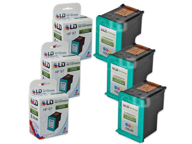 LD Remanufactured Replacement Ink Cartridges for Hewlett Packard C9363WN HP 97 Tri-Color (3 Pack)
