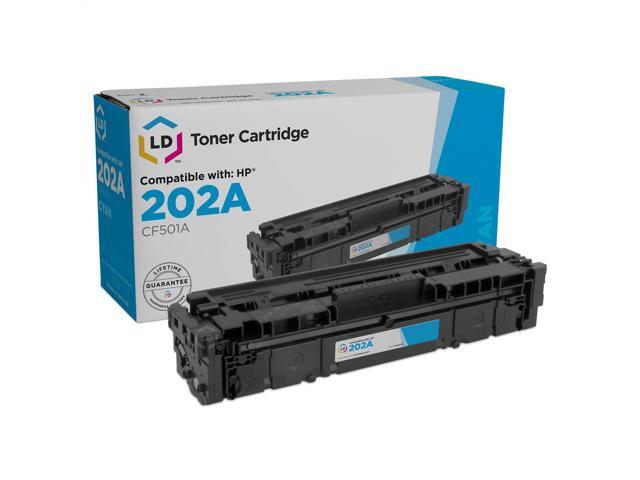 LD Compatible Toner Cartridge Replacement for HP 202A CF501A (Cyan)