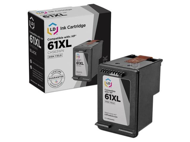 LD Remanufactured Replacement Ink Cartridges for HP CH563WN HP 61XL / 61 High-Yield Black (4 Pack) for the HP ENVY 5530, 5531, HP DeskJet 3054,...