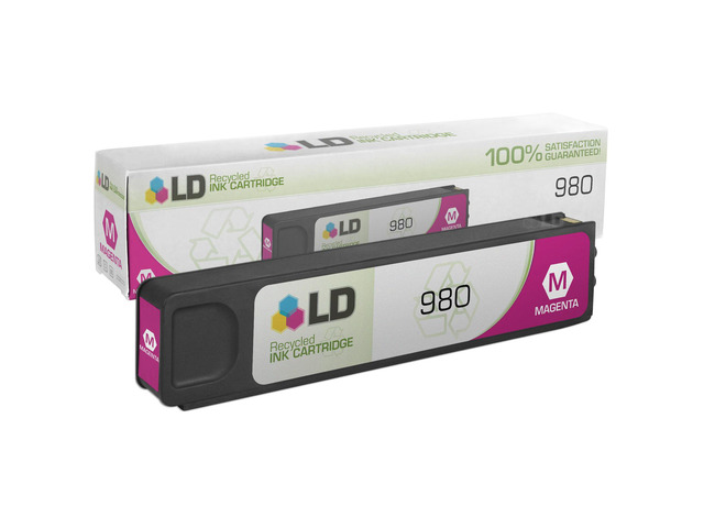 LD Remanufactured Replacement for Hewlett Packard D8J08A (HP 980) Magenta Ink Cartridge for use in HP OfficeJet Enterprise Color Flow MFP X585z,...