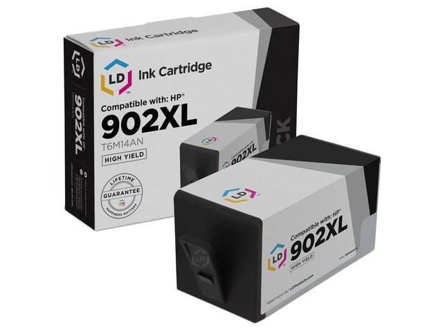 LD Compatible Replacements for HP 902XL HY Ink: Black Cyan Magenta Yellow 4-Pack for OfficeJet 6950 6954 6962 OfficeJet Pro 6958 6960 6970 6978