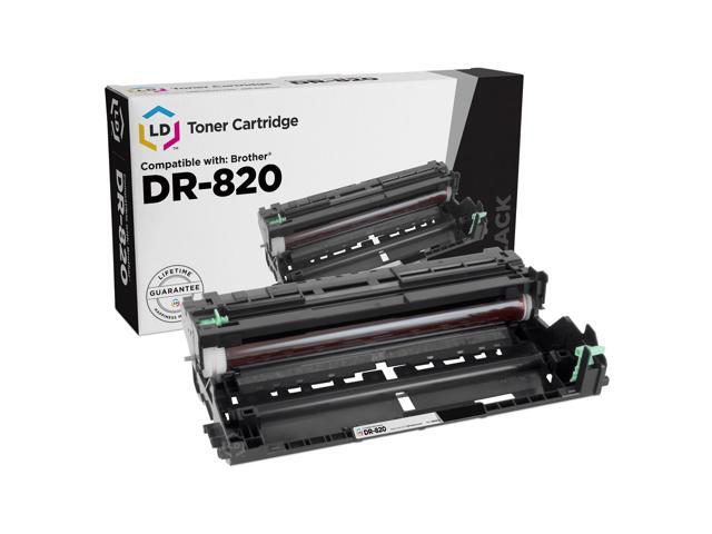 LD Compatible Toner Cartridge & Drum Unit Replacements for Brother TN820 & DR820 (1 Toner, 1 Drum, 2-Pack)