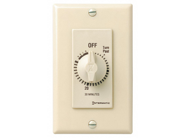 INTERMATIC FD30MH Spring-Wound Timer,0 to 30 min.,Ivory