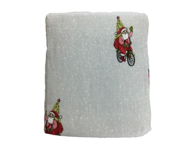 UPC 490622601929 product image for Threshold Flannel Sheet Set Gray & Red Christmas Santa Full Bed Sheets, Bedding | upcitemdb.com