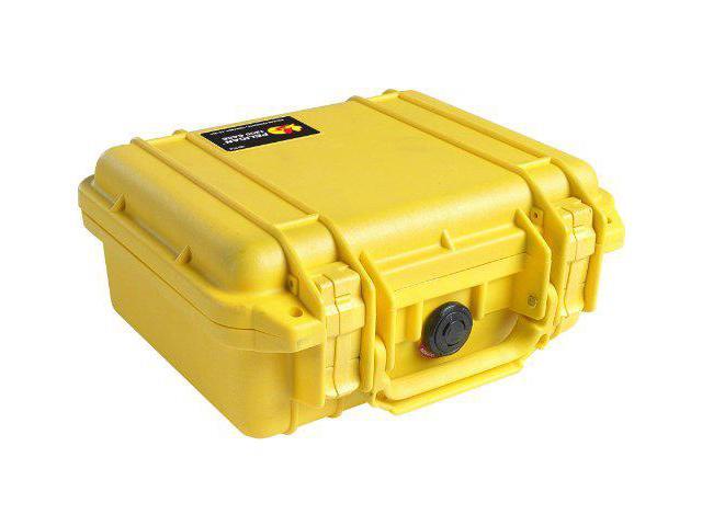 pelican 1200 case with foam for camera yellow