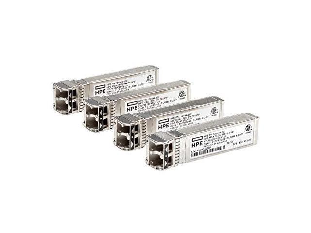 HP MSA 16Gb Short Wave Fibre Channel SFP+ 4-pack Transceiver - For Optical Network, Data Networking 1 Fiber Channel Network - Optical Fiber16...