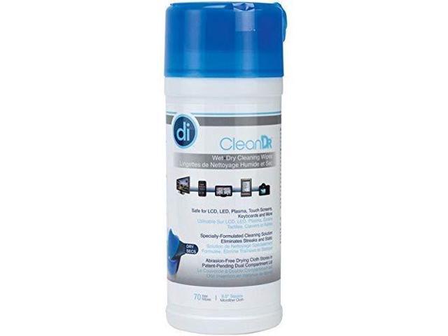 Digital Innovations 40308 Cleandr Wet/Dry Wipes, 70-Ct