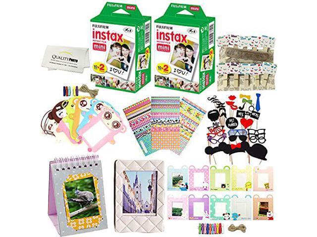 Fujifilm instax mini 8 Camera Accessory KIT includes - Fuji Instant Film 40 SHEETS + Premium Over 60 PCS bundle for fujifilm instax mini 8 Films